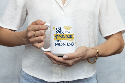 Custom Photo Mug for Dad, Personalized Family Coffee Cup with Picture, Best Dad Mug from Wife, Daughter or Son, Father's Day Gift Idea