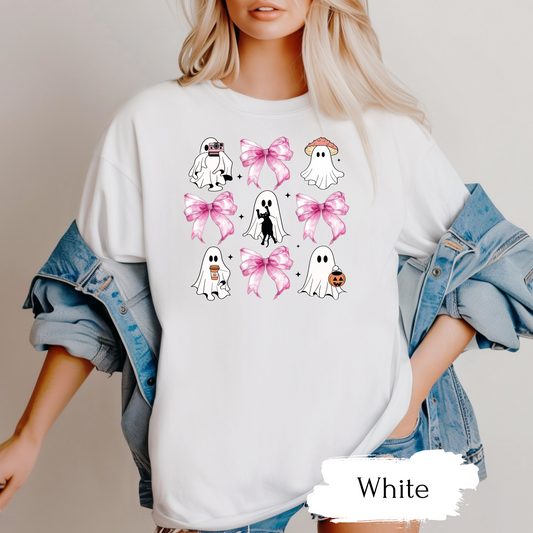 Ghost Coquete Halloween T-shirt for Women