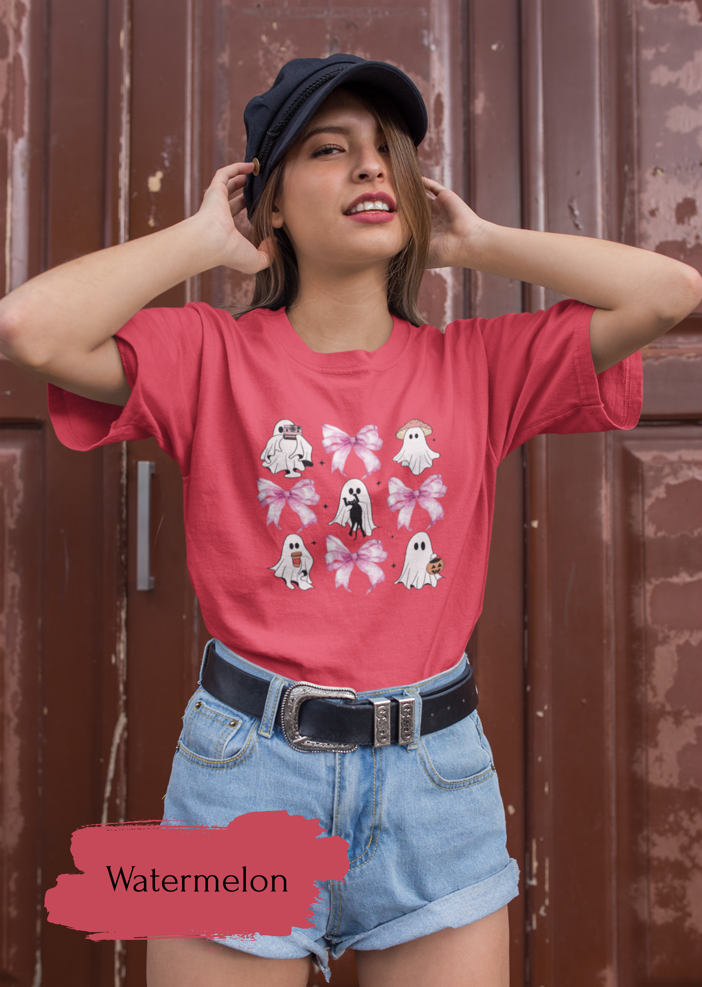 Ghost Coquete Halloween T-shirt for Women