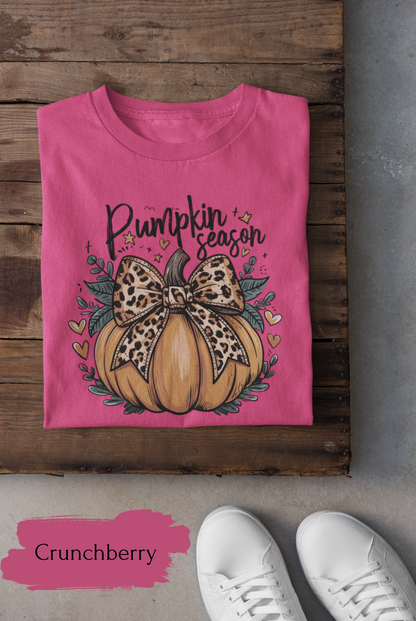 Coquette Pumpkin Shirt – Cute Halloween T-Shirt for Women