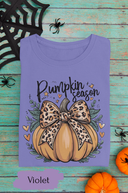 Coquette Pumpkin Shirt – Cute Halloween T-Shirt for Women