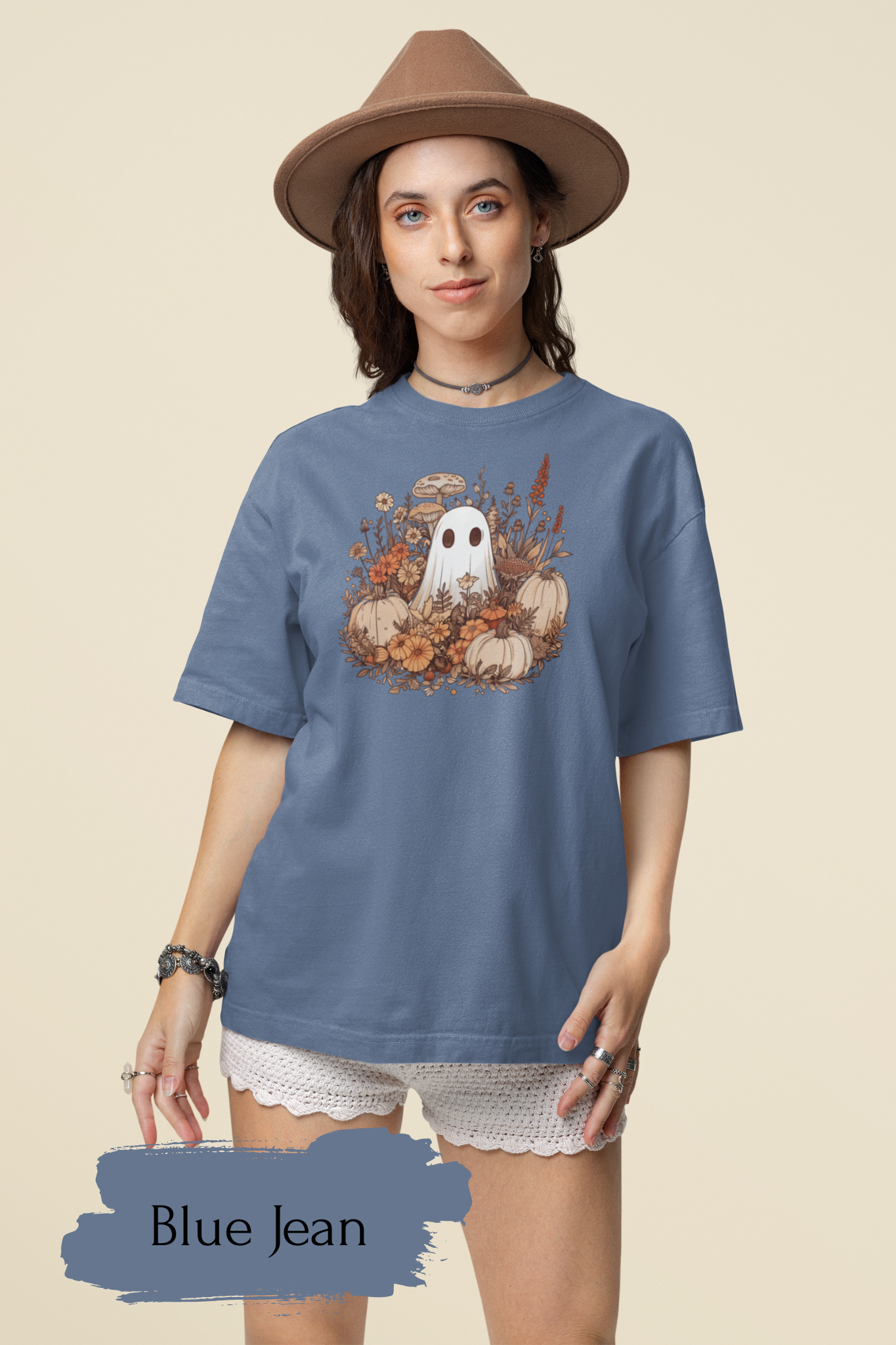 Boo and Pumpkins Crew Shirts | Halloween Shirt for Women & Adults