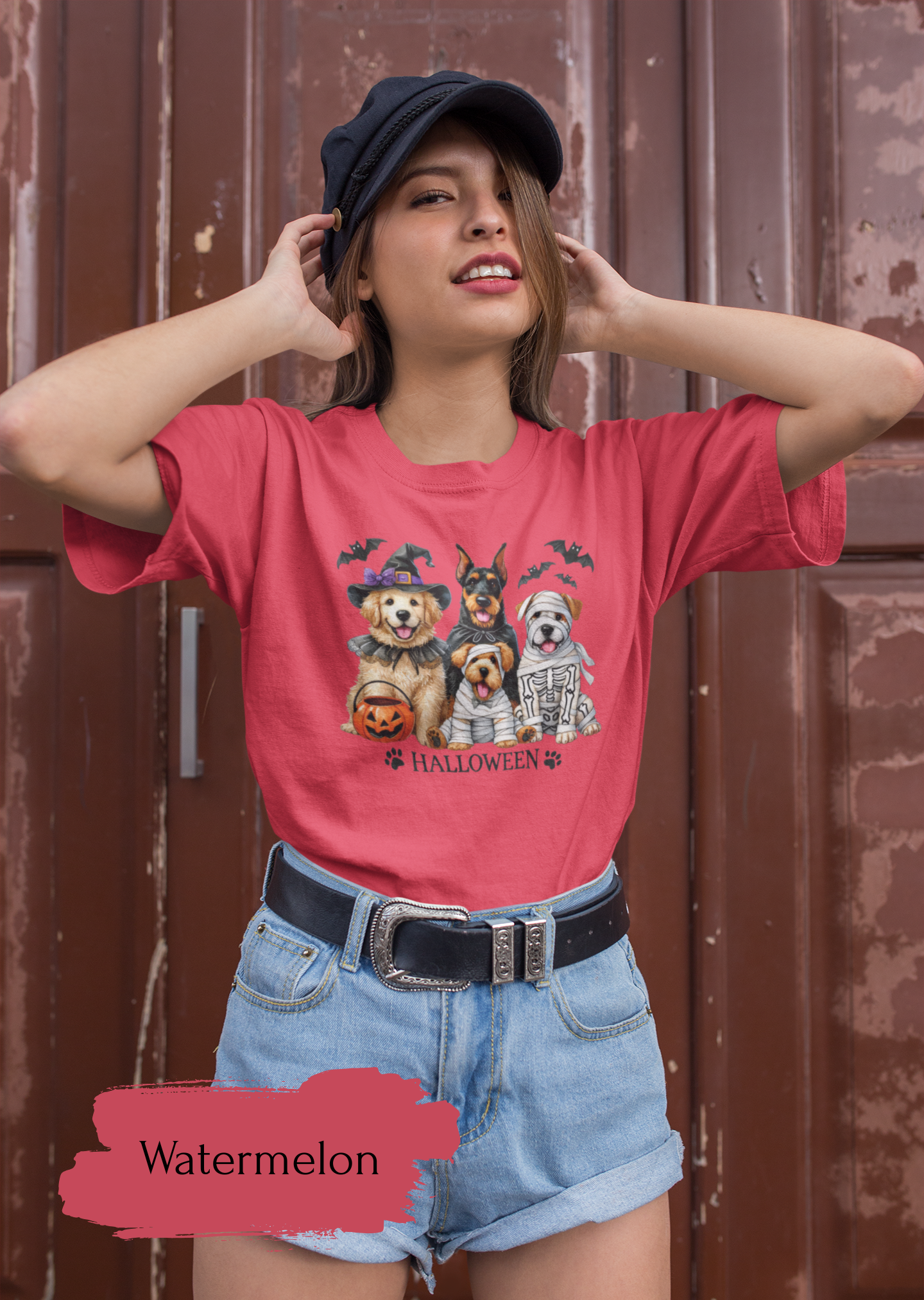 Dog Lover Spooky Paw Halloween T-Shirt | Cute Fall Shirt for Women & Adults