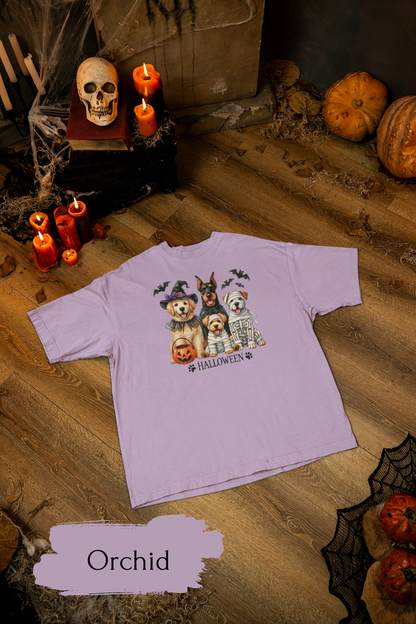 Dog Lover Spooky Paw Halloween T-Shirt | Cute Fall Shirt for Women & Adults