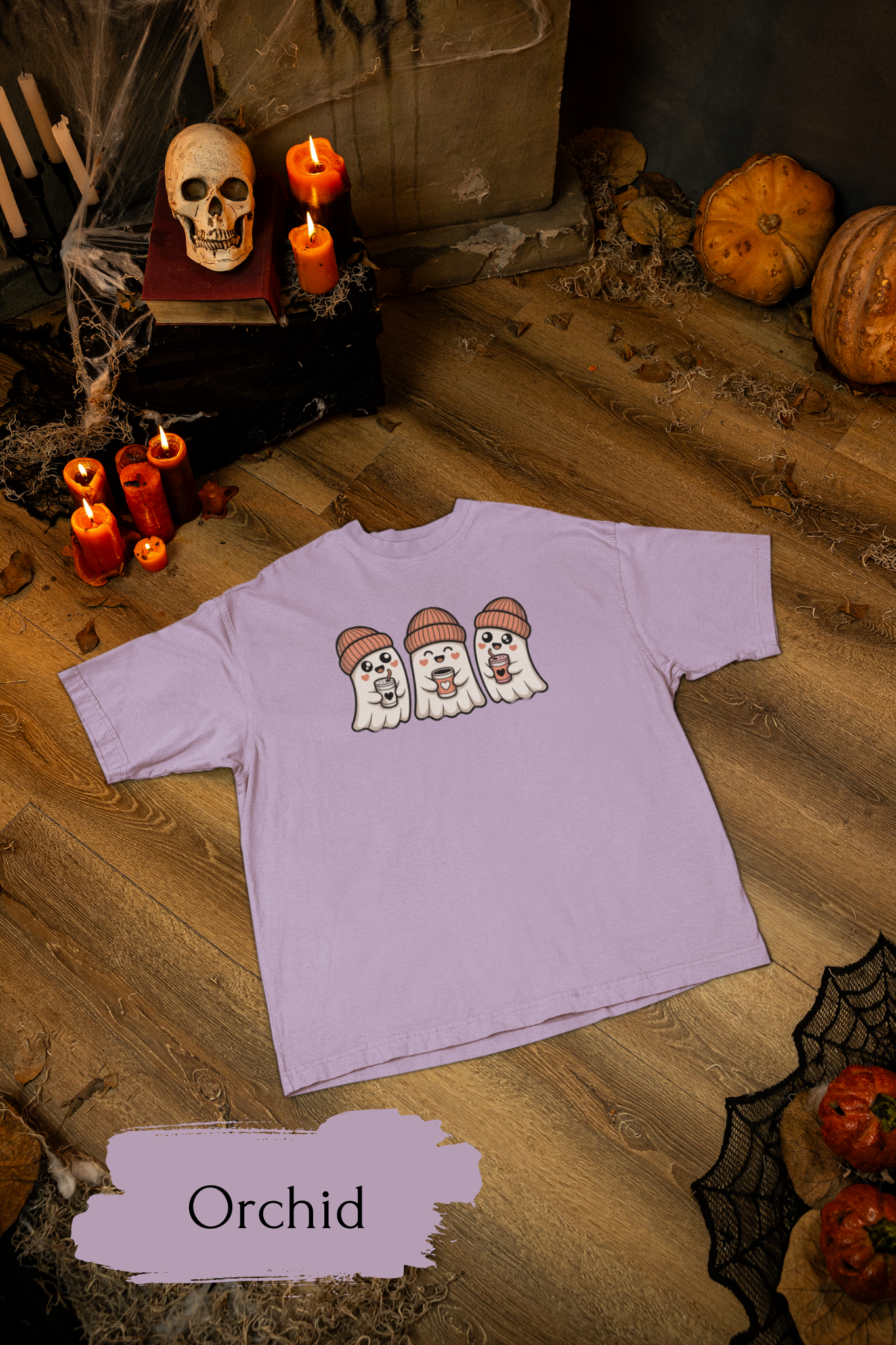 Cute Coffee Drink Ghost Shirt | Halloween Shirt for Women & Adults | Fall Tee