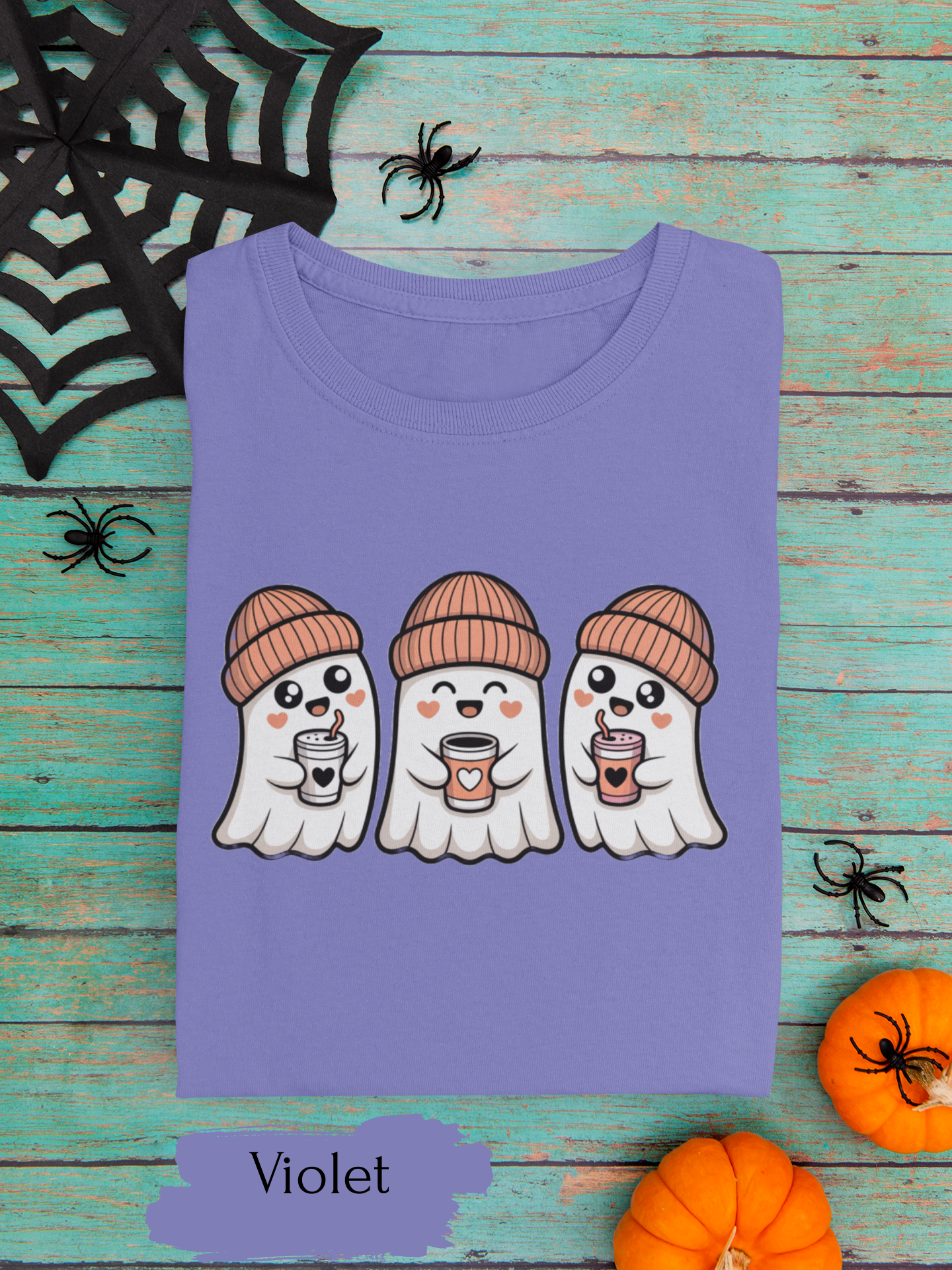 Cute Coffee Drink Ghost Shirt | Halloween Shirt for Women & Adults | Fall Tee