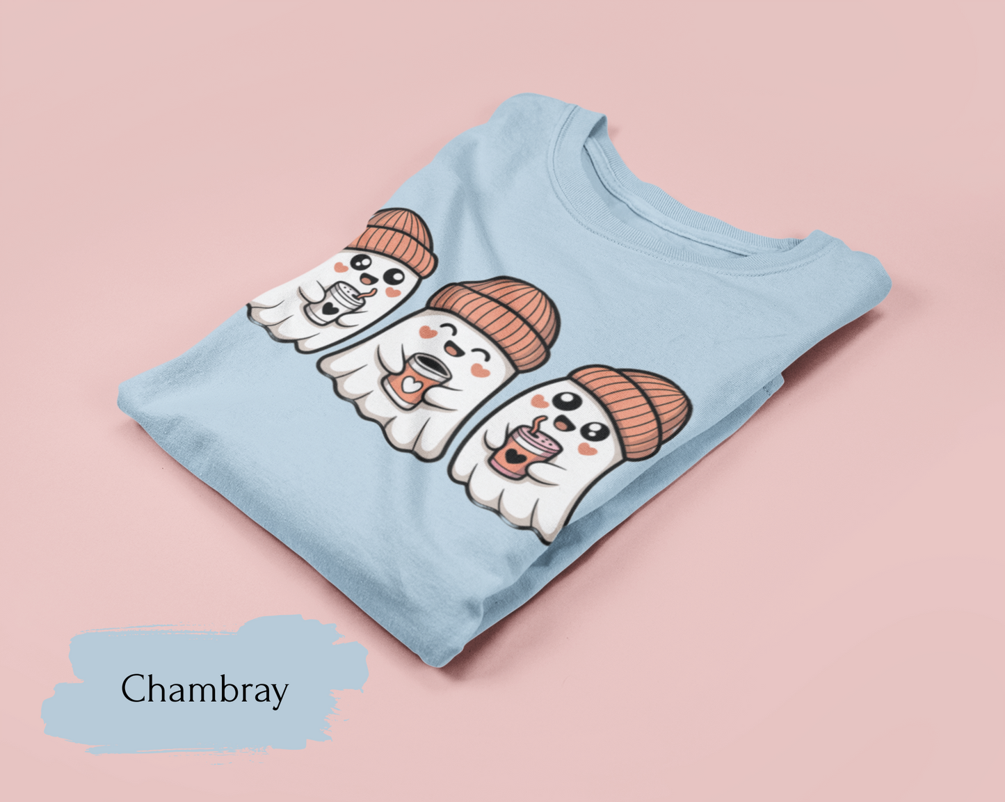 Cute Coffee Drink Ghost Shirt | Halloween Shirt for Women & Adults | Fall Tee