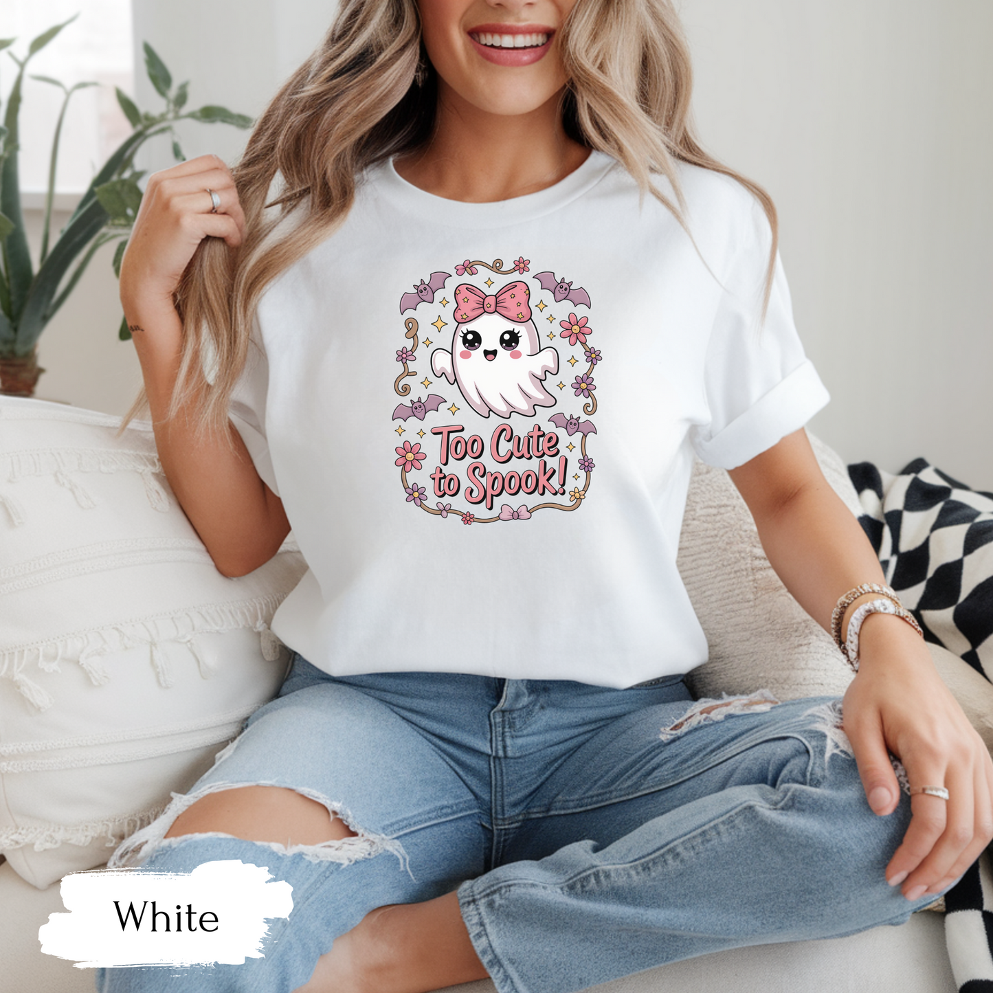 Too Cute to Spook Shirt | Halloween Shirt for Women & Adults | Fall Tee