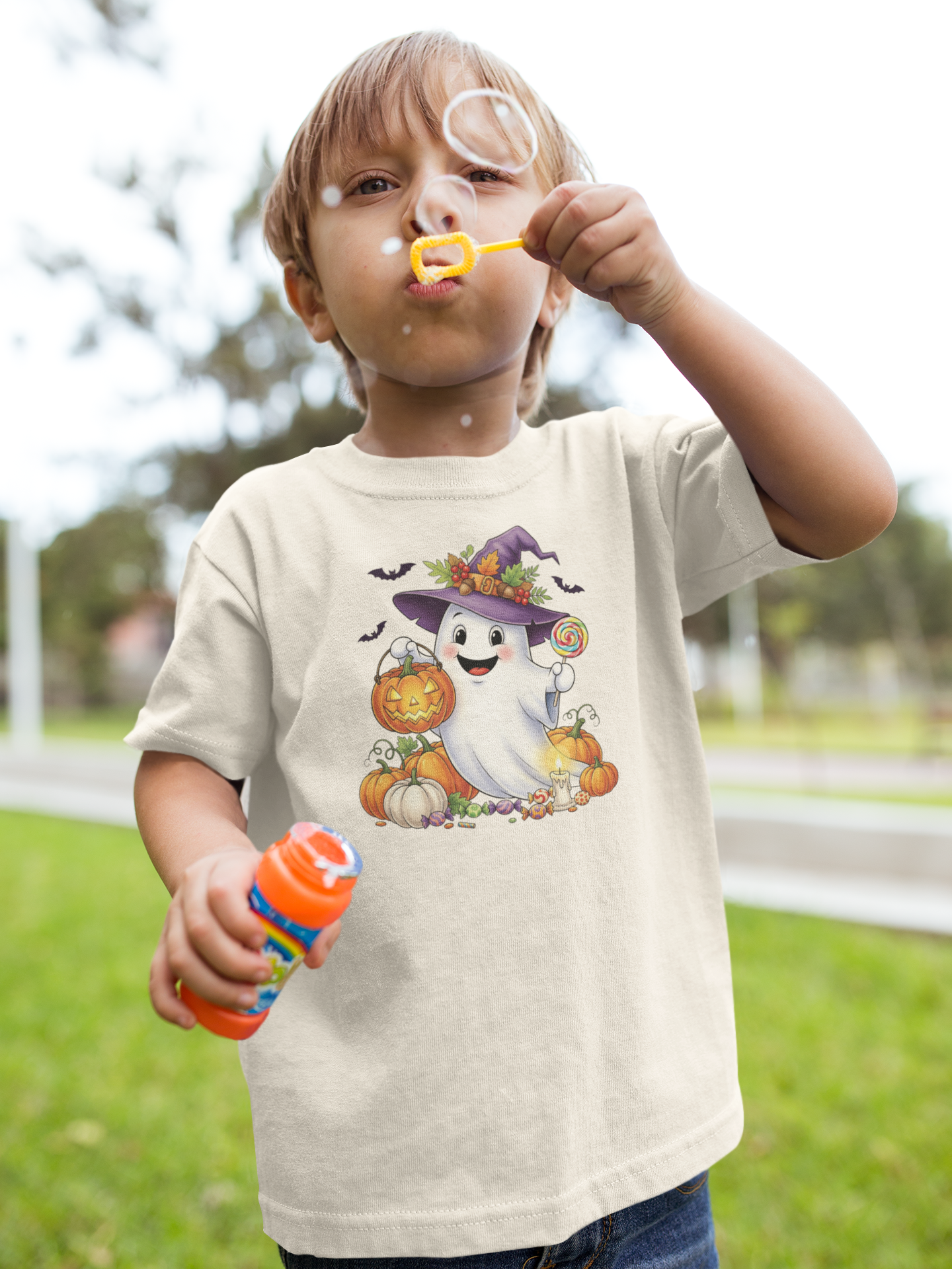 Owl Toddler Tee, Fun Ghost Shirt, Kid's Halloween Outfit