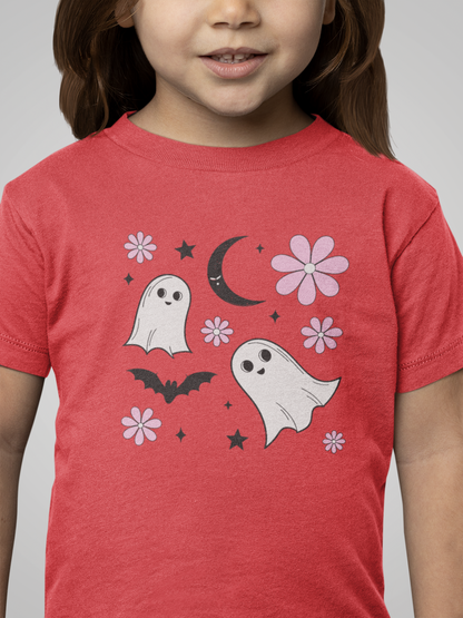 Cute Ghosts Toddler Tee for Kids, Halloween Shirt