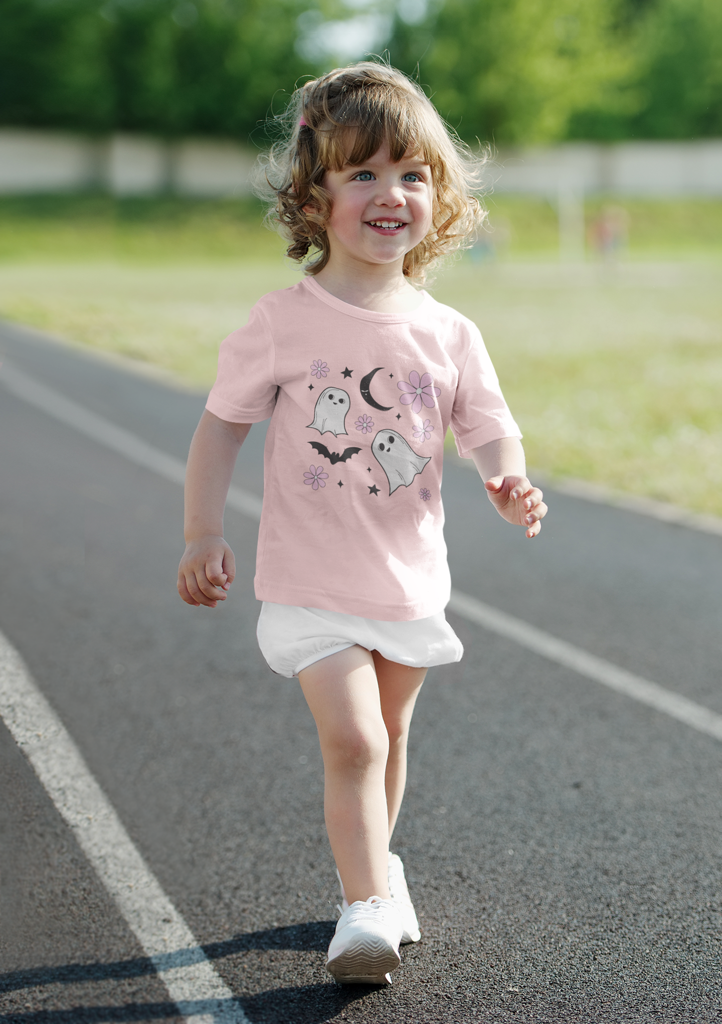 Cute Ghosts Toddler Tee for Kids, Halloween Shirt