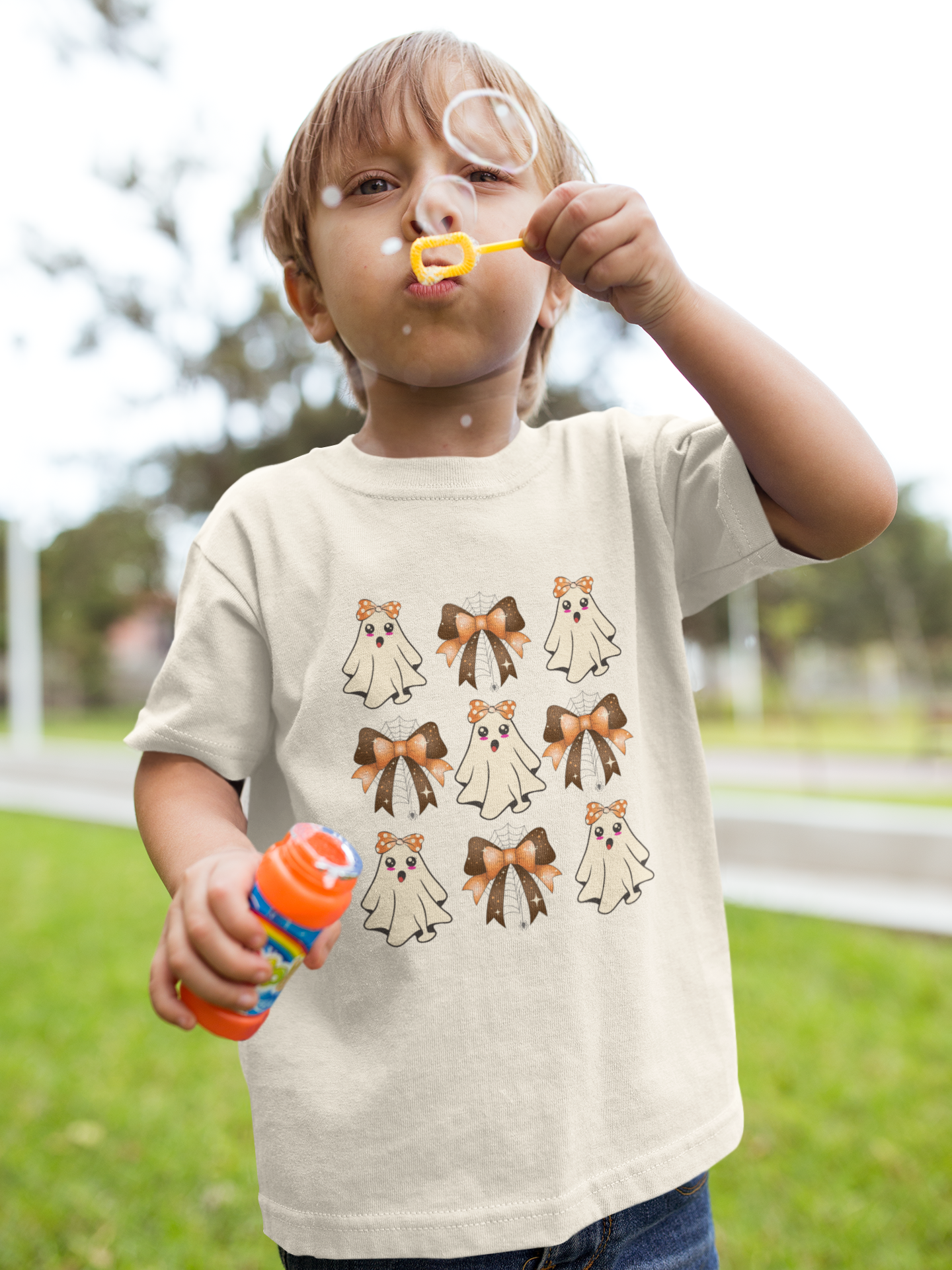 Coquete Ghost Toddler T-Shirt - Halloween Stamp Design