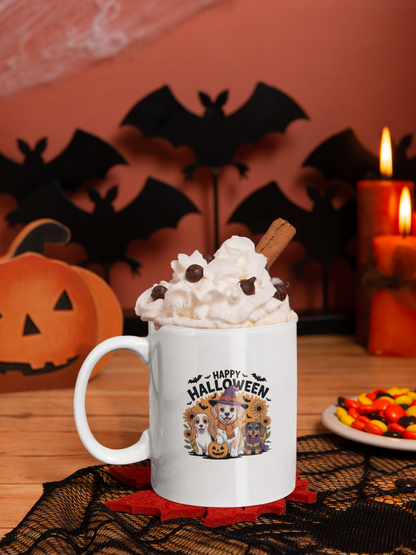 Halloween Ceramic Mug, Cute Pet Lover Gift
