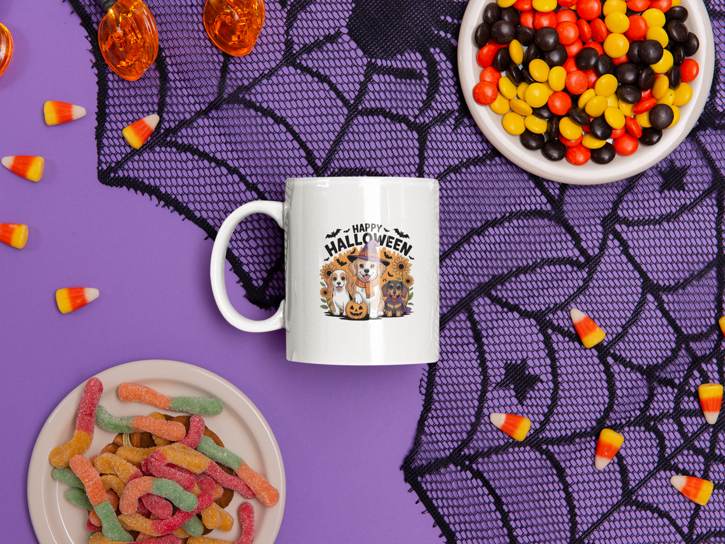 Halloween Ceramic Mug, Cute Pet Lover Gift