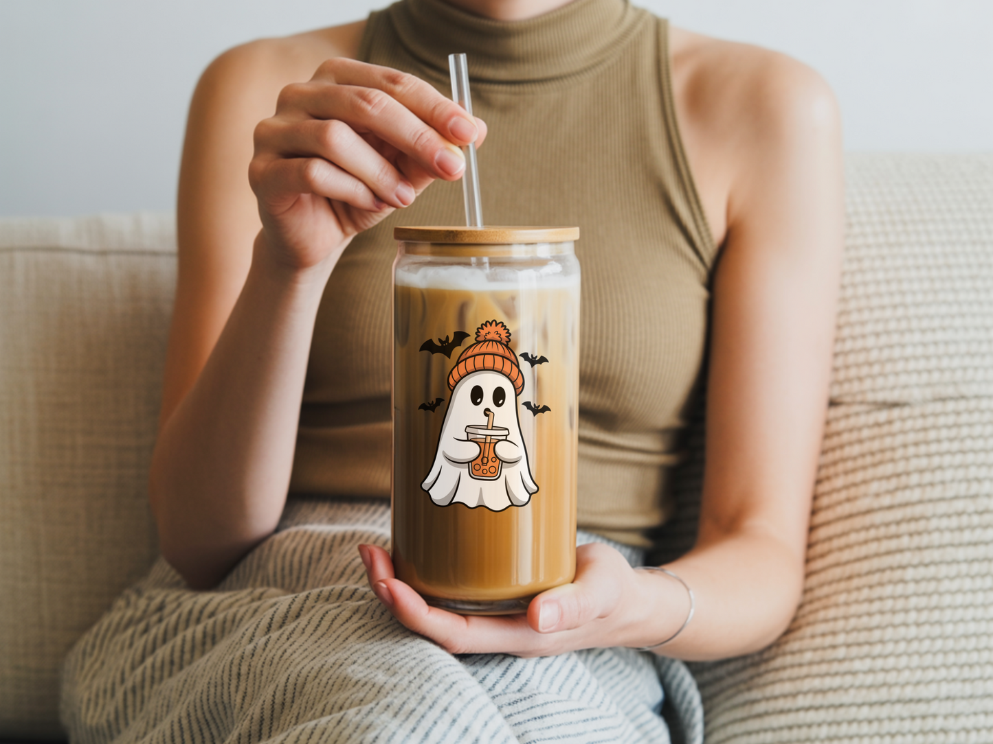 Halloween Sipper Glass 16oz - 2025