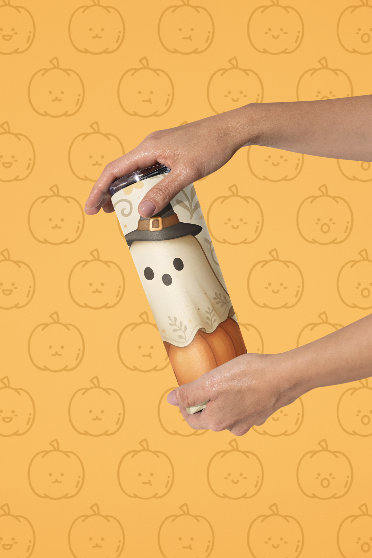 Adorable Halloween Ghost Tumbler, 20oz Stainless Steel Drink Cup, Fall Décor, Gift for Halloween Lovers, Cute Pumpkin Design, Reusable [...]