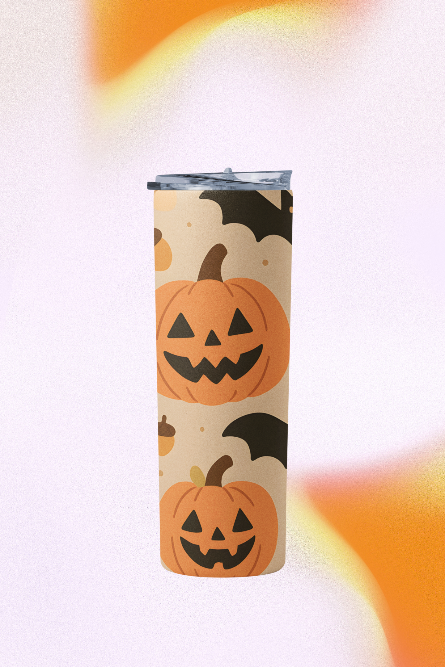 Halloween Stainless Steel Tumbler, 20oz | Autumn Drinkware, Pumpkin & Ghost Design, Fall Gifts, Eco-friendly Travel Mug, Spooky [...]