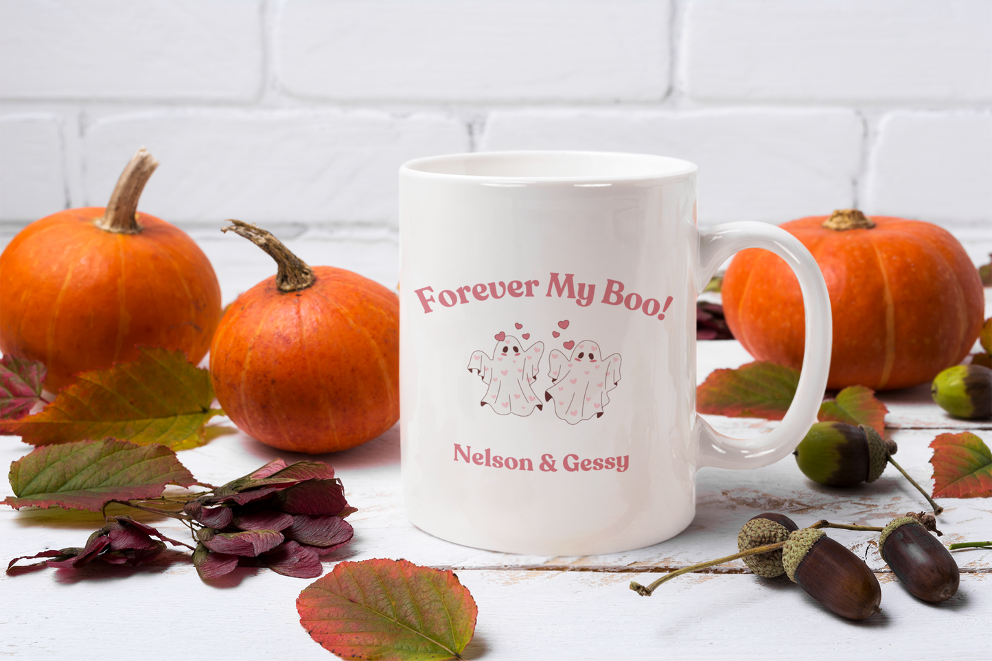 Coffee Mug, Forever My Boo, Romance Gift, Couple's Mug, Anniversary Present, Sweetheart Mug