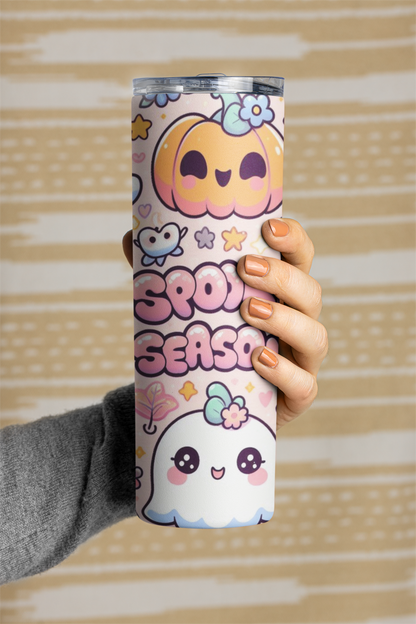 Kawaii Halloween Tumbler, Cute Ghost & Pumpkin Stainless Steel Tumbler, 20oz, Fun Fall Drinkware for Kids & Adults, Ideal for [...]