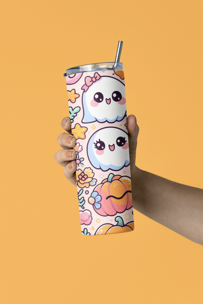 Kawaii Halloween Tumbler, Cute Ghost & Pumpkin Stainless Steel Tumbler, 20oz, Fun Fall Drinkware for Kids & Adults, Ideal for [...]