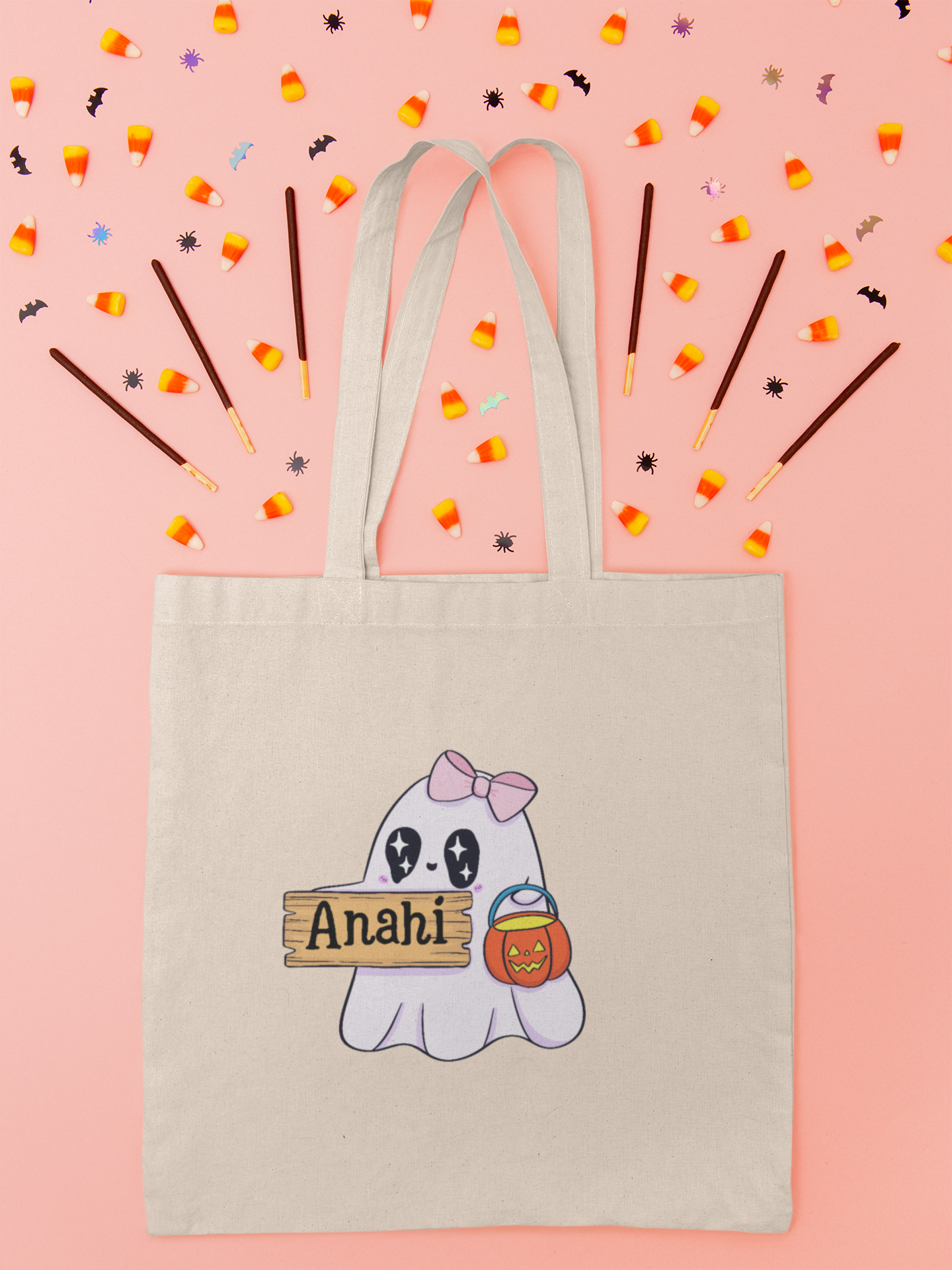 Halloween 2025 Custom Name Tote Bag
