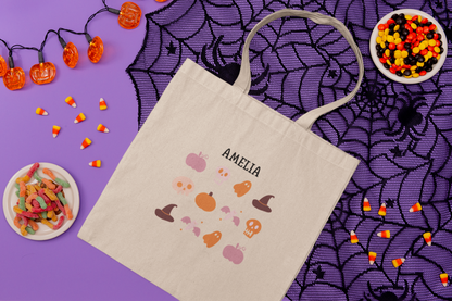 Personalized Halloween Tote Bag