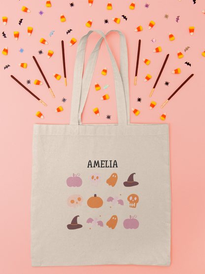 Personalized Halloween Tote Bag
