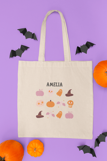 Personalized Halloween Tote Bag