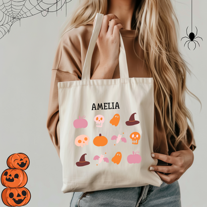 Personalized Halloween Tote Bag