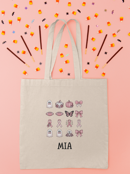 Personalized Cotton Canvas Tote Bag, Eco-Friendly Shopping Bag