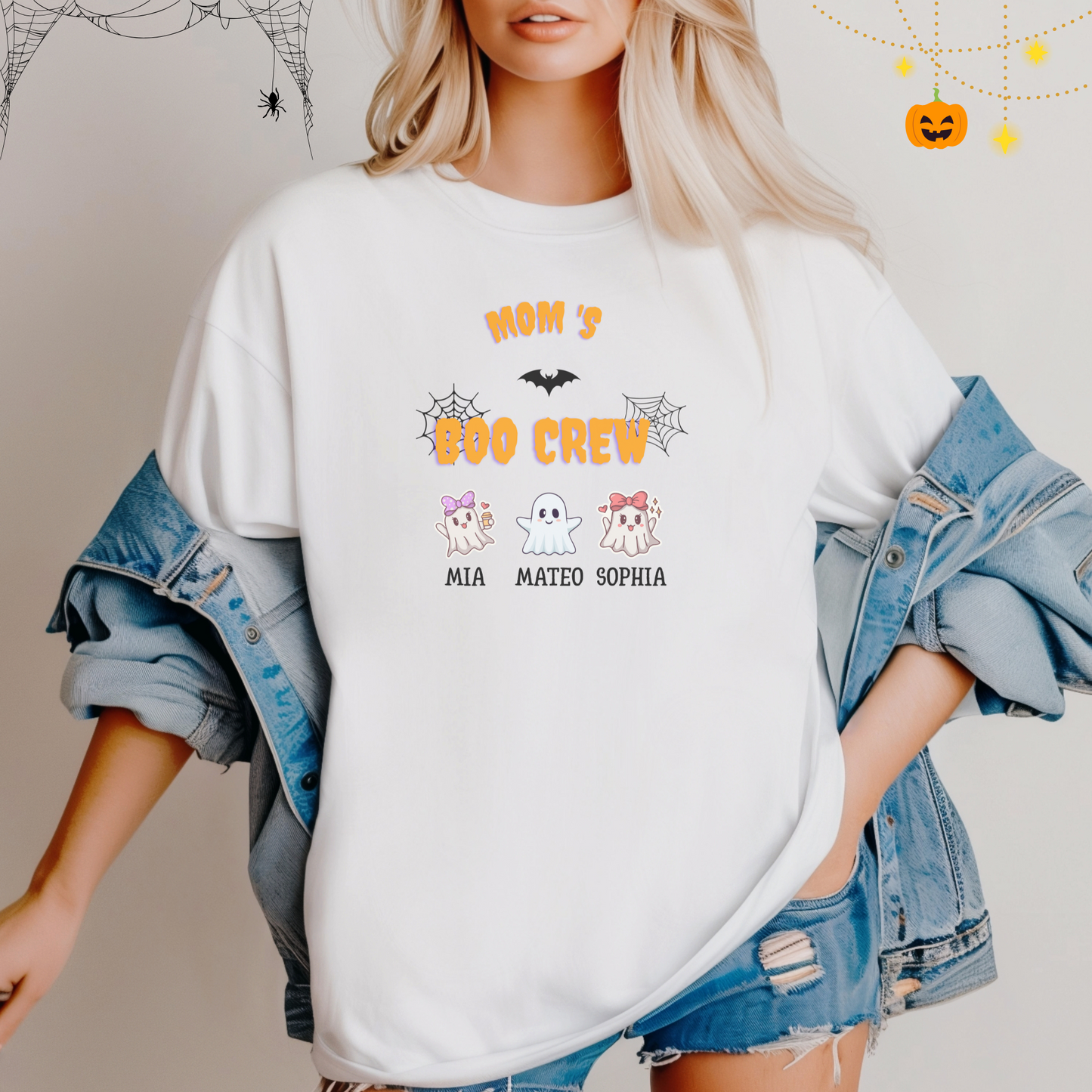Halloween Unisex T-shirt for Women - Halloween 2025 Custom Shirt for Moms in Halloween