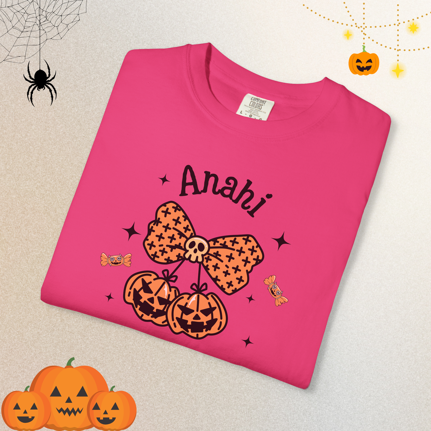 Custom Halloween Pumpkin T-shirt for woman in halloween 2025