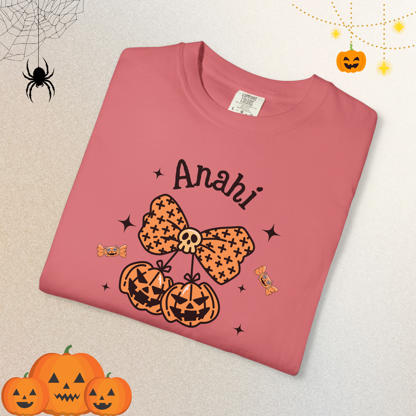 Custom Halloween Pumpkin T-shirt for woman in halloween 2025