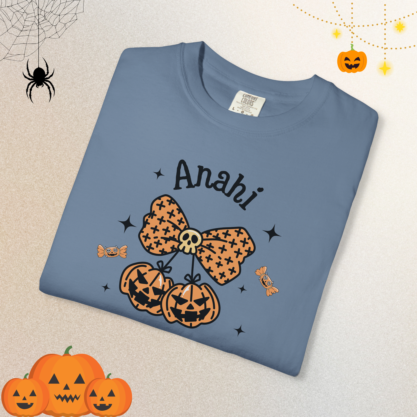 Custom Halloween Pumpkin T-shirt for woman in halloween 2025
