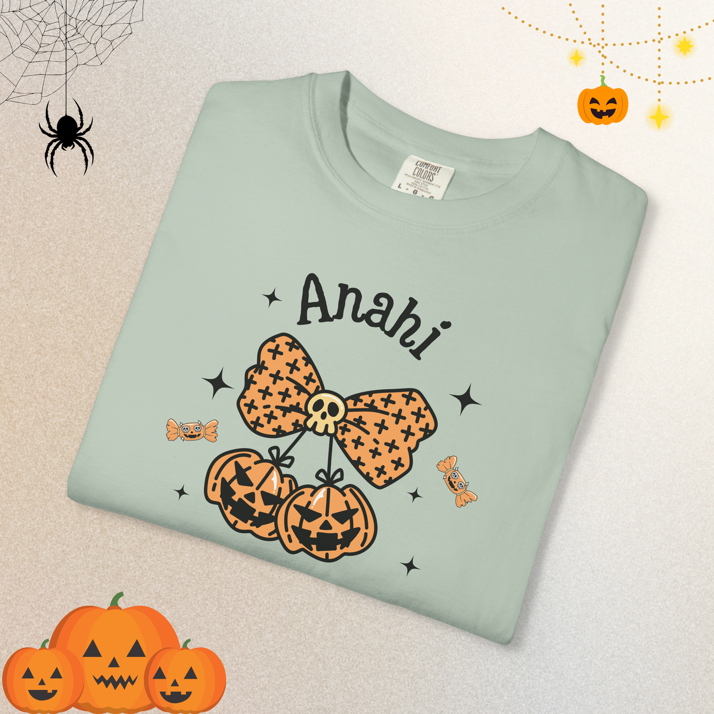 Custom Halloween Pumpkin T-shirt for woman in halloween 2025