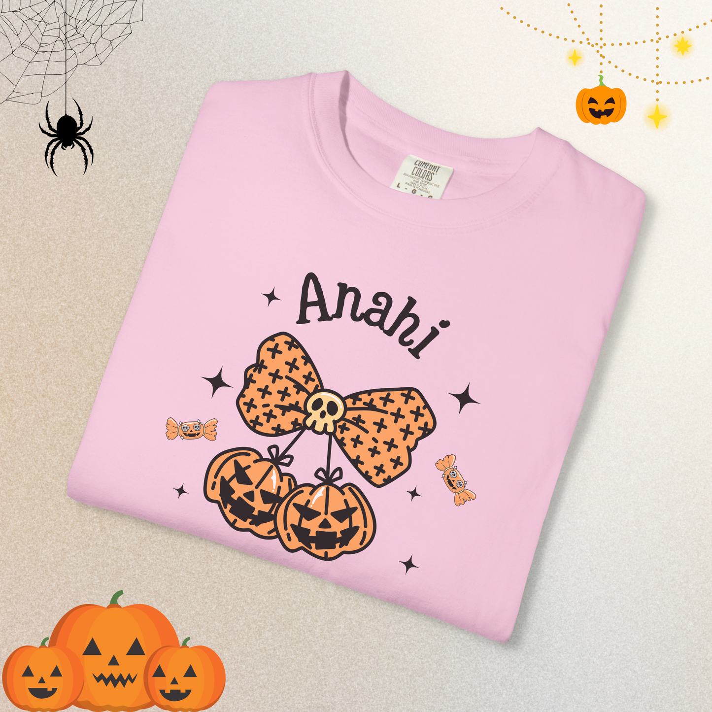 Custom Halloween Pumpkin T-shirt for woman in halloween 2025
