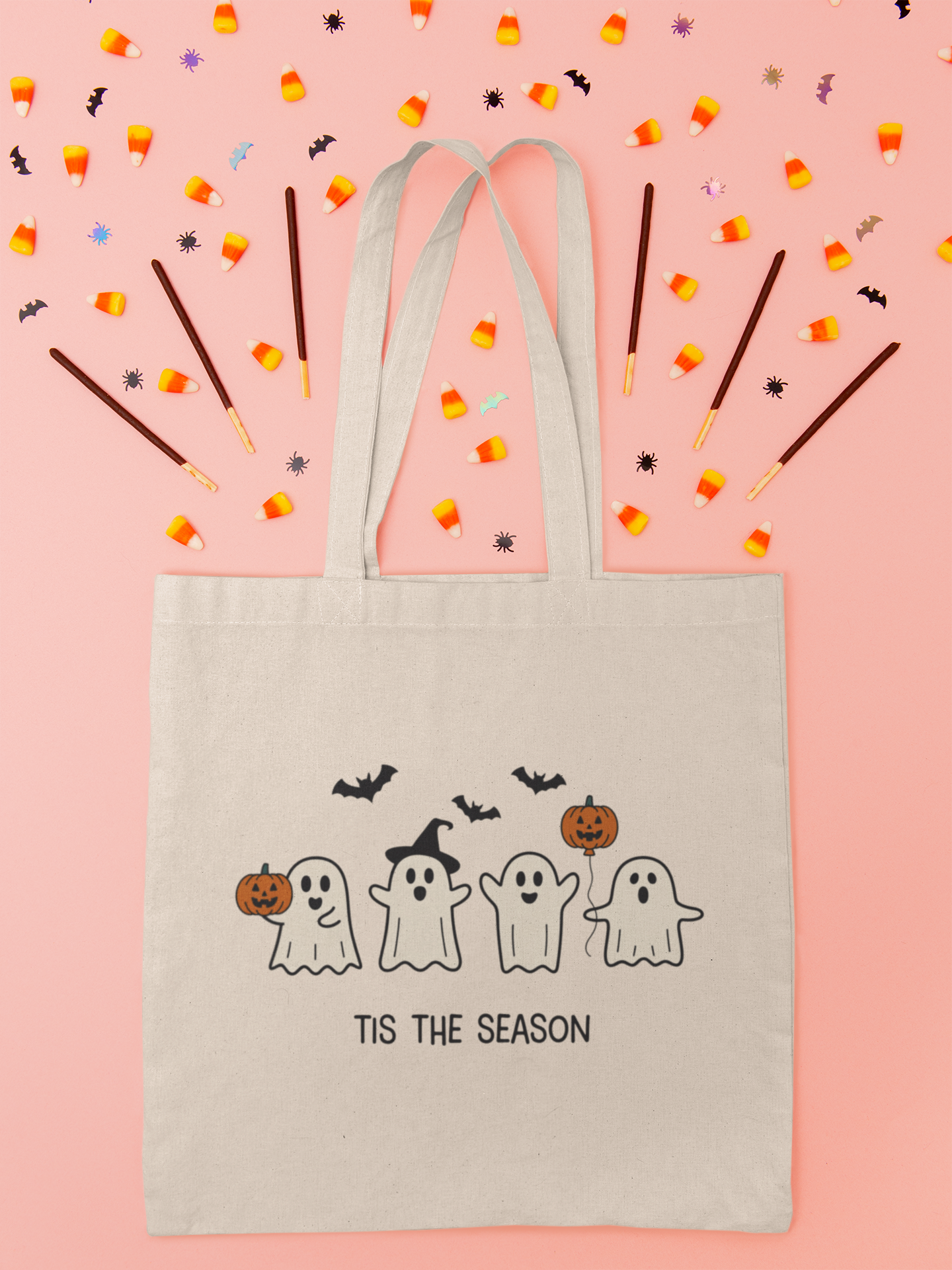 Tote Bag with Halloween Vibes, Perfect for Trick-or-Treating