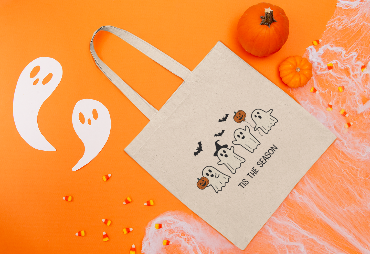 Tote Bag with Halloween Vibes, Perfect for Trick-or-Treating