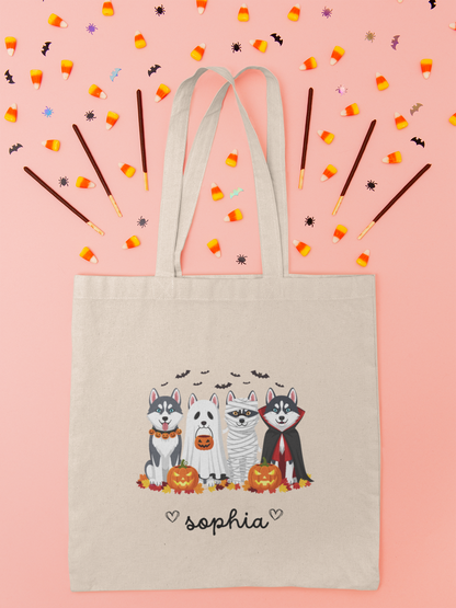 Adorable Pet-Inspired Tote Bag for Dog Lovers , Tote Bag for Halloween