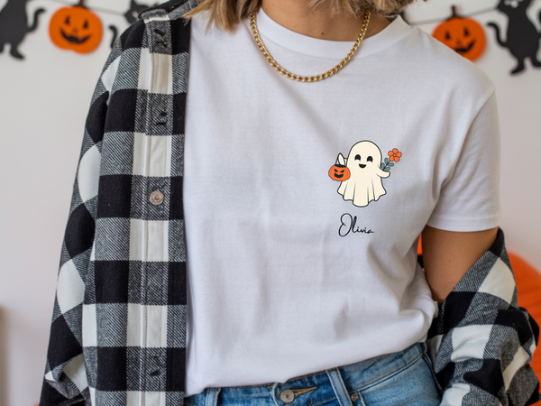 Boo Crew Shirts with Custom Name | Halloween Shirt for Women & Adults