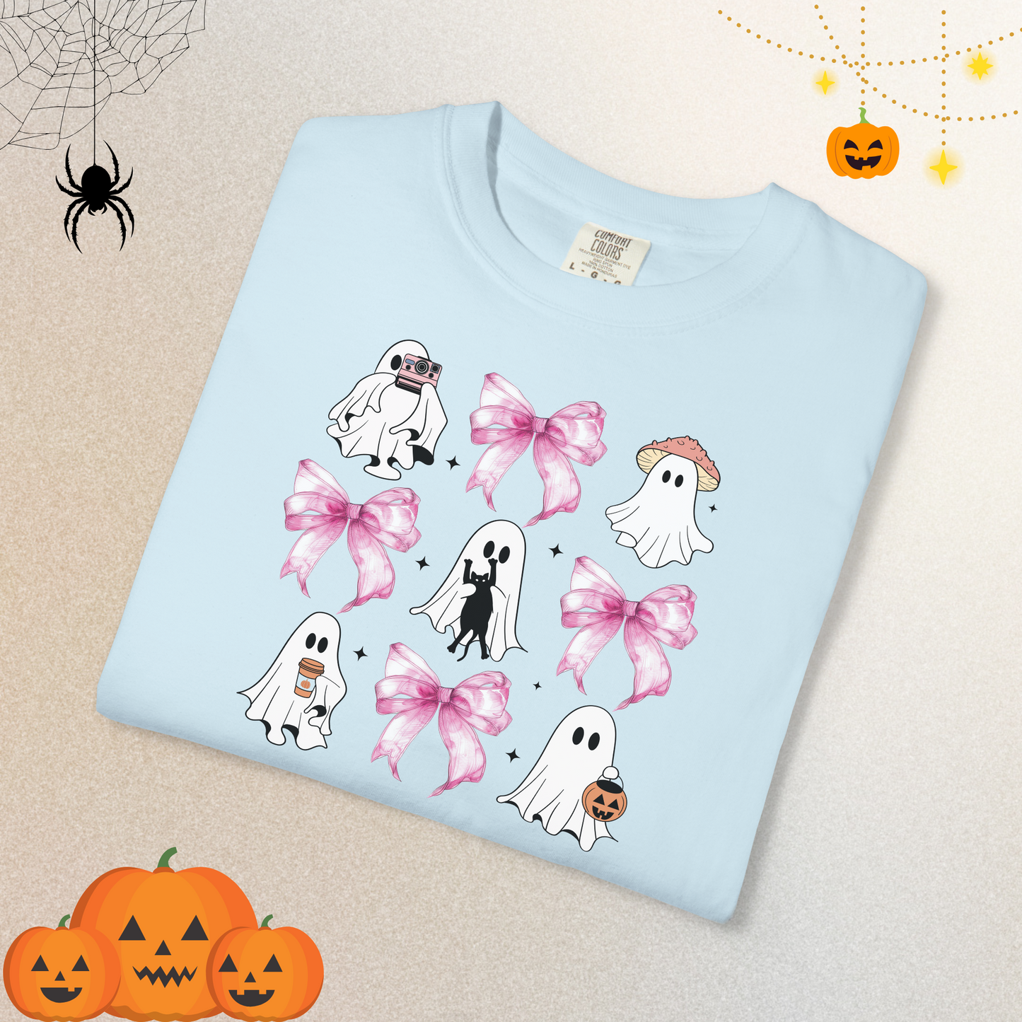 Ghost Coquete Halloween T-shirt for Women