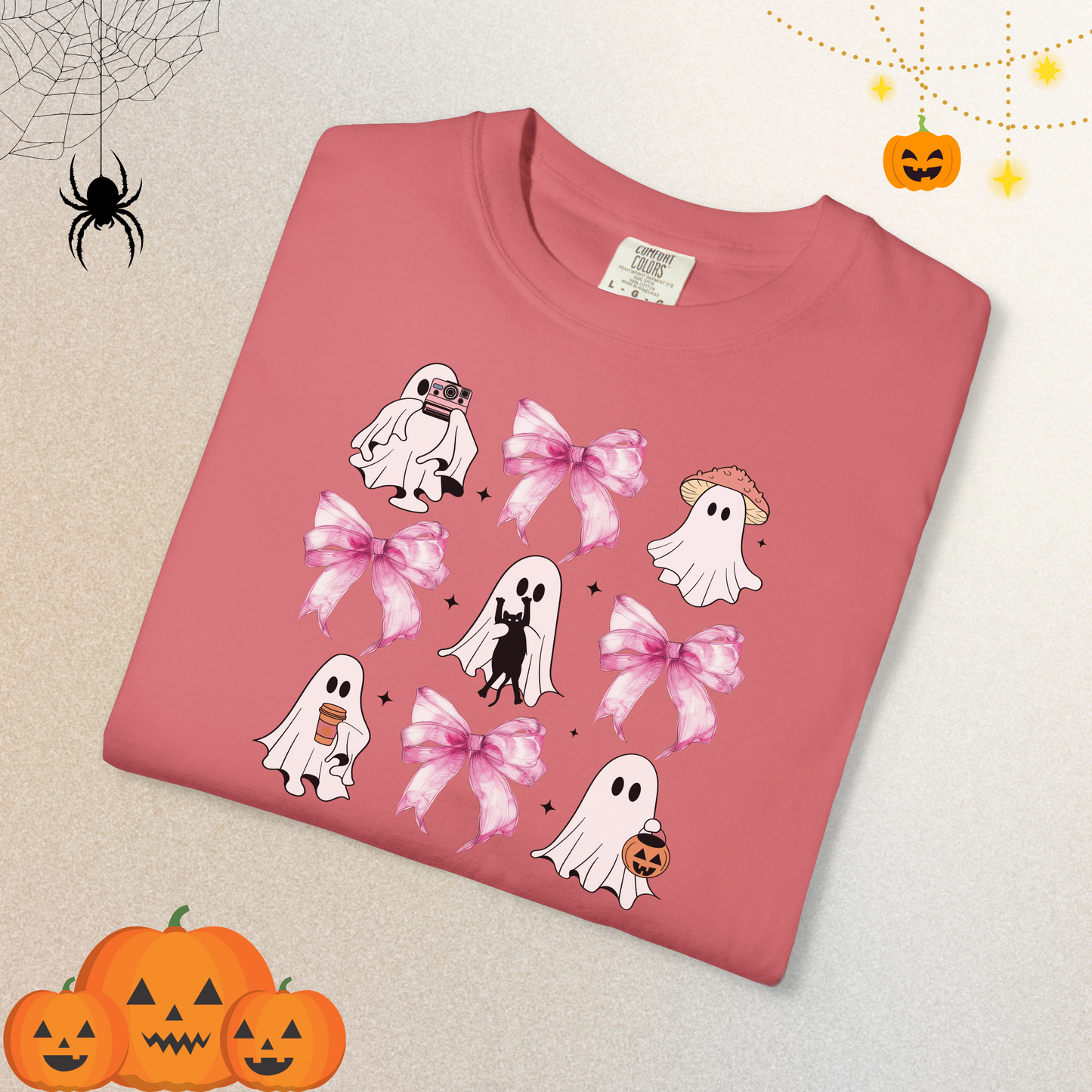 Ghost Coquete Halloween T-shirt for Women