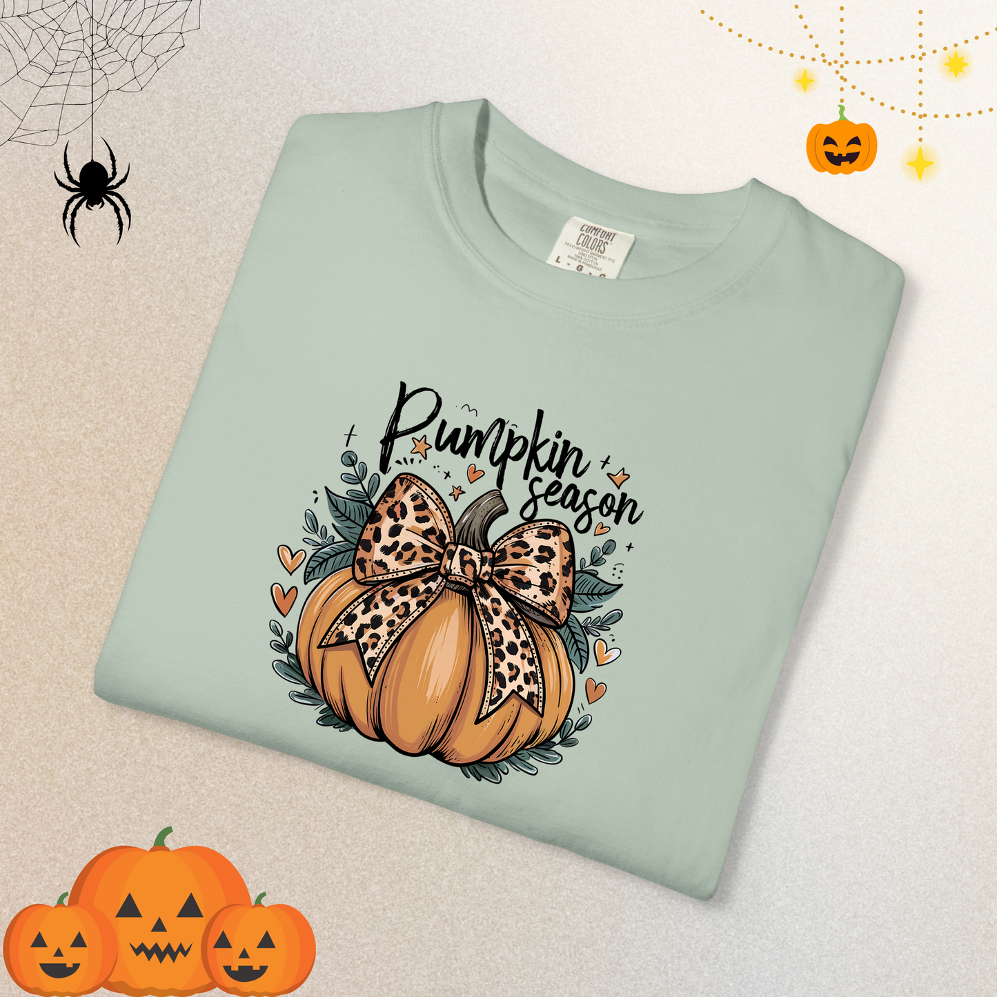Coquette Pumpkin Shirt – Cute Halloween T-Shirt for Women