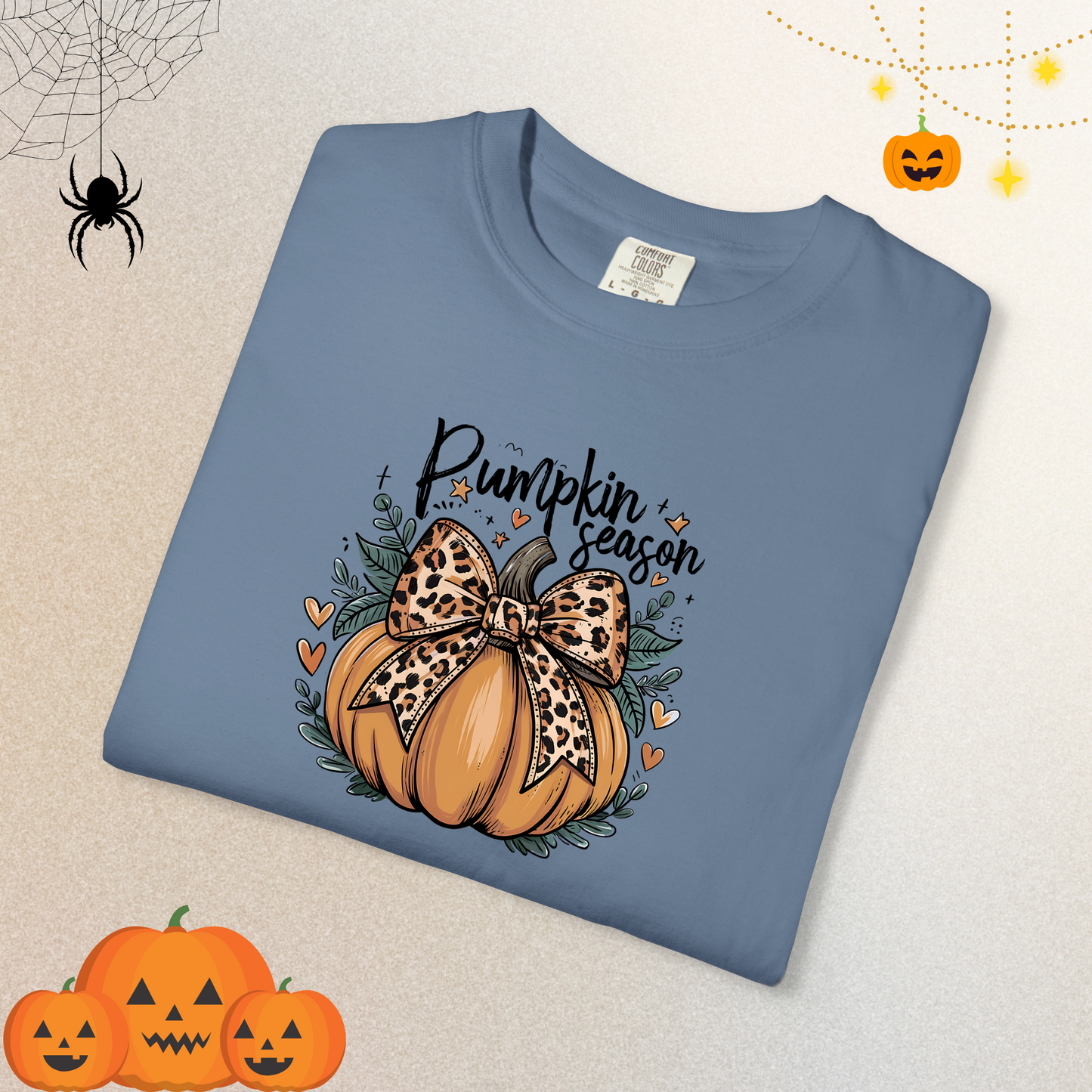 Coquette Pumpkin Shirt – Cute Halloween T-Shirt for Women