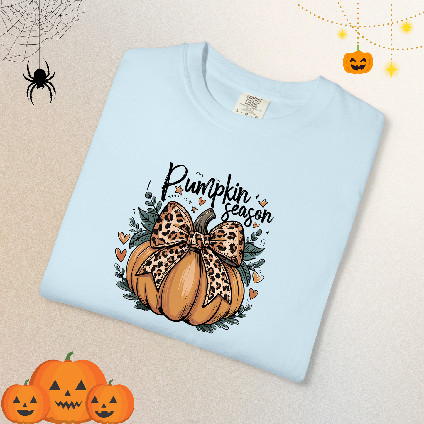 Coquette Pumpkin Shirt – Cute Halloween T-Shirt for Women